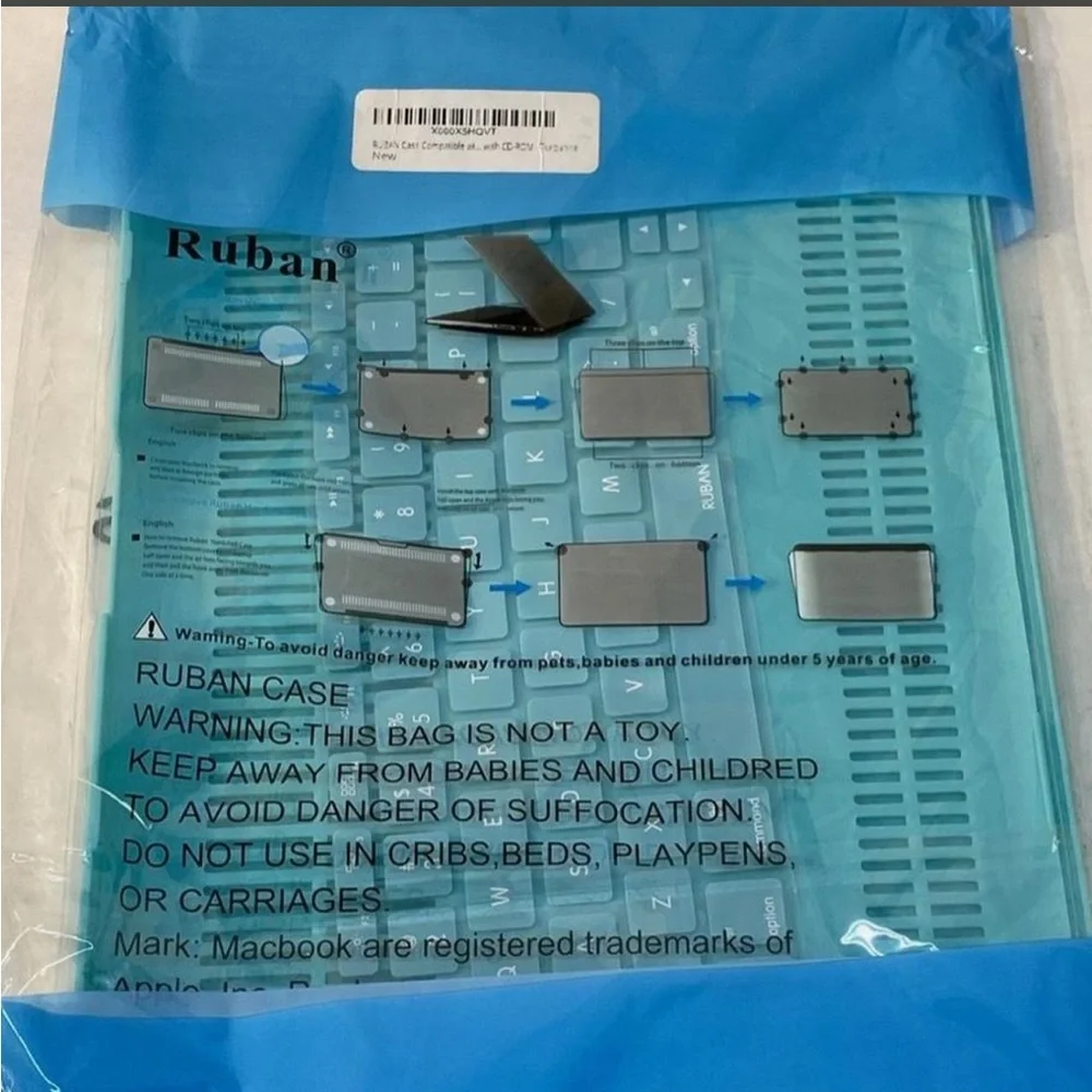 Ruban MacBook Laptop Blue Case Shell. New - in original packaging, never opened